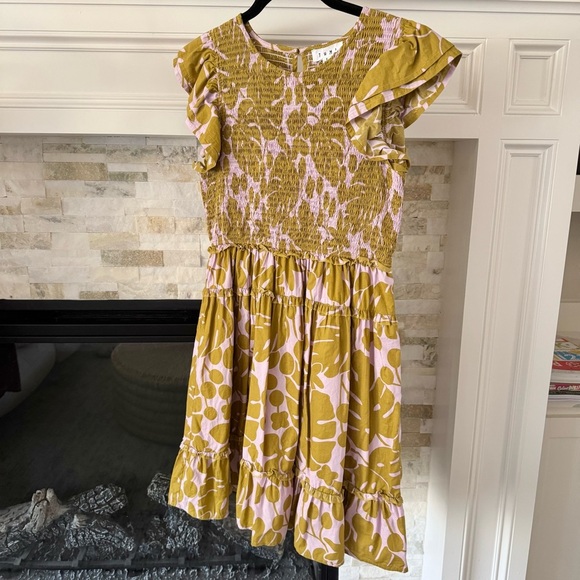 THML Green floral mini dress Small - Picture 1 of 5